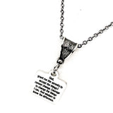 Serenity Prayer Gifts, Recovery Gifts, Serenity Prayer Necklace, Gift For Her, Recovery Jewelry, Serenity Courage Wisdom, Wisdom to Know