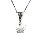 Serenity Prayer Gifts, Recovery Gifts, Serenity Prayer Necklace, Gift For Her, Recovery Jewelry, Serenity Courage Wisdom, Wisdom to Know