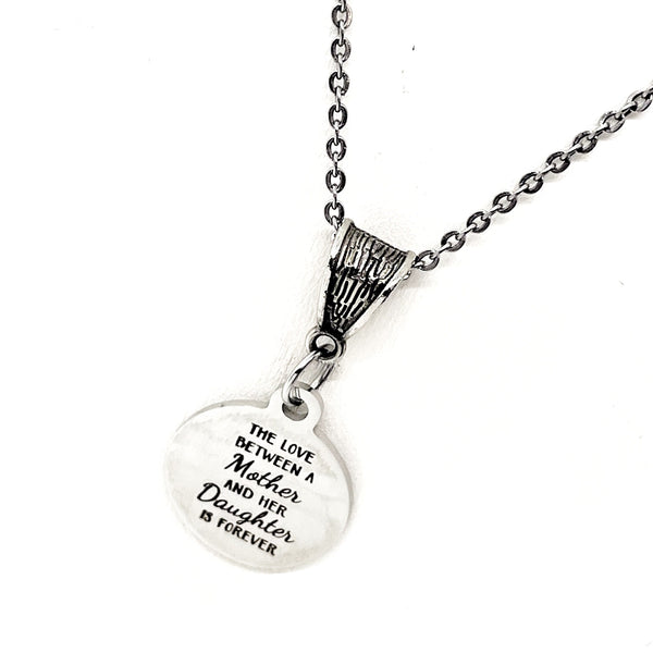 Mother Daughter Gift, The Love Between A Mother And Her Daughter Is Forever, Daughter Gift, Mom Gift, Daughter Jewelry, Mom Jewelry Gift