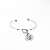 Love Gift, The Love Between A Mother And Her Daughter Is Forever Bracelet, Charm Bracelet, Love Jewelry, Gift For Mom, Daughter Gift