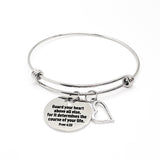 Scripture Gift, Guard Your Heart Above All Else Bracelet, Proverbs 4 23, Scripture Jewelry, Christian Jewelry, Faith Gift, Christian Gift