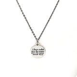 Faith Gift, I Have Called You By Name You Are Mine Necklace, Isaiah 43 1, Scripture Jewelry, Scripture Necklace, We Are His, Christian Gift