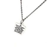 Serenity Prayer Gifts, Recovery Gifts, Serenity Prayer Necklace, Gift For Her, Recovery Jewelry, Serenity Courage Wisdom, Wisdom to Know