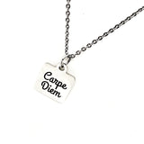 Motivational Gifts, Carpe Diem Necklace, Wife Gifts, Seize the Day, Affirmation Jewelry, Encouraging Her, Motivating Her, Daughter Gift