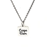 Motivational Gifts, Carpe Diem Necklace, Wife Gifts, Seize the Day, Affirmation Jewelry, Encouraging Her, Motivating Her, Daughter Gift