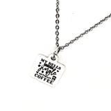 Coffee Lover Gift, My Bells Don’t Jingle Without Coffee Necklace, Coffee Club Gifts, Wife Gifts, Gift For Her, Christmas Jewelry Gifts