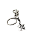 Coffee Lover Gift, My Bells Don’t Jingle Without Coffee Charm Keychain, Coffee Gift Basket Items. Wife Gift, Husband Gift, Coffee Christmas