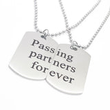 Passing Partners Forever Necklace Set, Soccer Player, Son Gift, Daughter Gift, Soccer Necklaces, Soccer Players Necklaces, Graduation Gifts