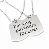 Passing Partners Forever Necklace Set, Soccer Player, Son Gift, Daughter Gift, Soccer Necklaces, Soccer Players Necklaces, Graduation Gifts