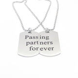 Passing Partners Forever Necklace Set, Soccer Player, Son Gift, Daughter Gift, Soccer Necklaces, Soccer Players Necklaces, Graduation Gifts