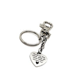 Faith Gifts, Trust In The Lord With All Your Heart Charm Keychain, Proverbs 3 5, Scripture Gift, Baptism Gift, Christian Quote, Faith Charm