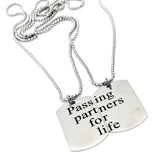 Passing Partners For Life Necklace Set, Soccer Player, Son Gift, Daughter Gift, Soccer Necklaces, Soccer Players Necklaces, Graduation Gifts