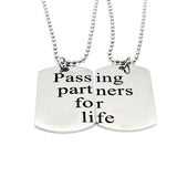 Passing Partners For Life Necklace Set, Soccer Player, Son Gift, Daughter Gift, Soccer Necklaces, Soccer Players Necklaces, Graduation Gifts