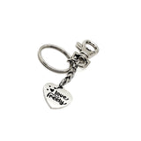 Love Gift, Love Freely, Love Charm, Clip On Keychain, Keychain Gift, Wife Gift, Daughter Gift, 1 Corinthians 13 Gift, Christian Love Gift