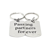 Passing Partners Forever Keychain Set, Soccer Player Gift, Father Son Gift, Soccer Keychains, Soccer Players Keychains, Graduation
