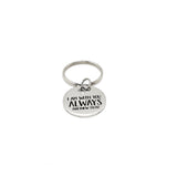 Scripture Gift, I Am With You Always Keychain, Matthew 28 20, Faith Gift, Scripture Keychain, God Is With Us, Charm Keychain, Christian Gift