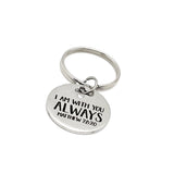 Scripture Gift, I Am With You Always Keychain, Matthew 28 20, Faith Gift, Scripture Keychain, God Is With Us, Charm Keychain, Christian Gift