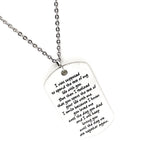 Love Gift, The Rest Of My Life Necklace, Until We Are Together Again, Memorial Gift, Remembering Him, Loss Of Husband, Death Of Husband
