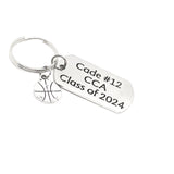 Personalized Basketball Gift, Basketball Keychain, Senior Gift, Sports Senior, Basketball Team Keychain Gifts
