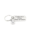 Personalized Basketball Gift, Basketball Keychain, Senior Gift, Sports Senior, Basketball Team Keychain Gifts