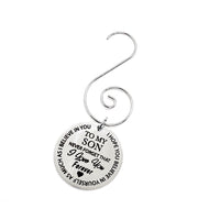 Son Gift, Son Ornament, I Love You Ornament, Believe In Yourself, Christmas Ornament, Hanging Charm, Gift For Son, Gift For Him