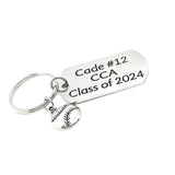 Personalized Softball Player Gift, Softball Keychain, Graduate Gift, Senior Keychain, Senior Gift, Sports Senior, Personalized Keychain Gift
