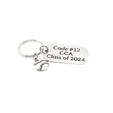 Personalized Softball Player Gift, Softball Keychain, Graduate Gift, Senior Keychain, Senior Gift, Sports Senior, Personalized Keychain Gift