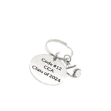 Personalized Softball Player Gift, Softball Keychain, Graduate Gift, Senior Keychain, Senior Gift, Sports Senior, Personalized Keychain Gift