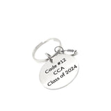 Personalized Football Player Gift, Football Keychain, Graduate Gift, Senior Keychain, Senior Gift, Sports Senior, Personalized Keychain Gift