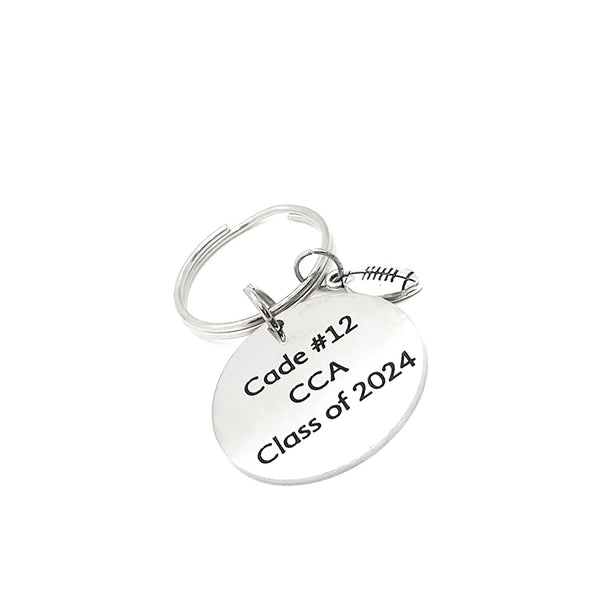 Personalized Football Player Gift, Football Keychain, Graduate Gift, Senior Keychain, Senior Gift, Sports Senior, Personalized Keychain Gift