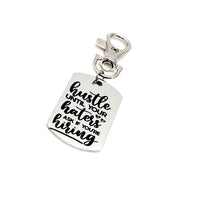 Encouraging Gift, Hustle Until Your Haters Ask If You’re Hiring Clip On Charm, Bag Charm, Purse Charm, Entrepreneur Charm, Gift For Her