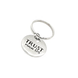 Faith Gift, Trust Charm Keychain, Psalm 37 5, Trust In The Lord, Christian Gift, Faith Keychain, Baptism Gift, Confirmation Gift