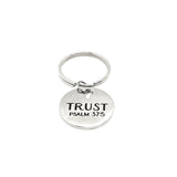 Faith Gift, Trust Charm Keychain, Psalm 37 5, Trust In The Lord, Christian Gift, Faith Keychain, Baptism Gift, Confirmation Gift
