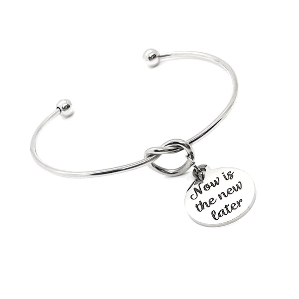 Motivating Gift, Now Is The New Later Charm Bracelet, Encouraging Her, Motivating Her, Entrepreneur Gift, Starting Over Gift, New Beginning