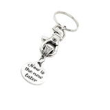 Motivating Gift, Now Is The New Later Charm Keychain, Keychain Gift, Encouraging Her, Encouraging Him, Motivational Gift, Affirmation Gift