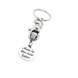 Motivating Gift, Now Is The New Later Charm Keychain, Keychain Gift, Encouraging Her, Encouraging Him, Motivational Gift, Affirmation Gift