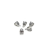 Silver-tone European Bail, Necklace Bail, Pendant Bail, Jewelry Bail, Bracelet Bail, Charm Bail, Bulk Quantity Options