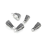 Silver-tone European Bail, Necklace Bail, Pendant Bail, Jewelry Bail, Bracelet Bail, Charm Bail, Bulk Quantity Options