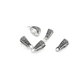 Silver-tone European Bail, Necklace Bail, Pendant Bail, Jewelry Bail, Bracelet Bail, Charm Bail, Bulk Quantity Options