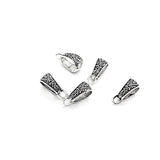 Silver-tone European Bail, Necklace Bail, Pendant Bail, Jewelry Bail, Bracelet Bail, Charm Bail, Bulk Quantity Options