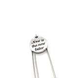 Motivation Gift, Now Is The New Later Charm Bookmark, Paperclip Bookmark, Gift For Her, Gift For Him, Encouraging Gift, Motivating Gift
