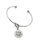 Encouragement Gift, A Dream Is A Wish Your Heart Makes Charm Bracelet, Daughter Gift, Wife Gift, Entrepreneur Gift, Woman Business Owner