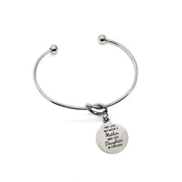 Mom And Daughter Gifts, The Love Between A Mother And Her Daughter Is Forever Charm Bracelet, Gift For Mom, Gift For Daughter, Love Gifts