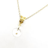 Mustard Seed Necklace, Mustard Seed Charm Necklace, Round Mustard Seed Pendant, Mustard Seed Faith, Mustard Seed Necklace Gift For Her