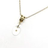 Mustard Seed Necklace, Mustard Seed Charm Necklace, Oval Mustard Seed Pendant, Mustard Seed Faith, Mustard Seed Necklace Gift For Her