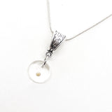 Mustard Seed Necklace, Mustard Seed Charm Necklace, Round Mustard Seed Pendant, Mustard Seed Faith, Mustard Seed Necklace Gift For Her