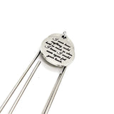 Memorial Gift, I Never Knew Anything Could Hurt So Much As When I Knew I Would Never Again Feel Your Touch Charm Bookmark, Planner Gifts