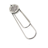 Memorial Gift, I Never Knew Anything Could Hurt So Much As When I Knew I Would Never Again Feel Your Touch Charm Bookmark, Planner Gifts