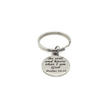 Faith Gift, Be Still And Know That I Am God Keychain, Psalm 46 10 Keychain, Christian Gift, Christian Faith Keychain, Charm Keychain Gift