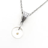Mustard Seed Necklace, Mustard Seed Charm Necklace, Round Mustard Seed Pendant, Mustard Seed Faith, Mustard Seed Necklace Gift For Her
